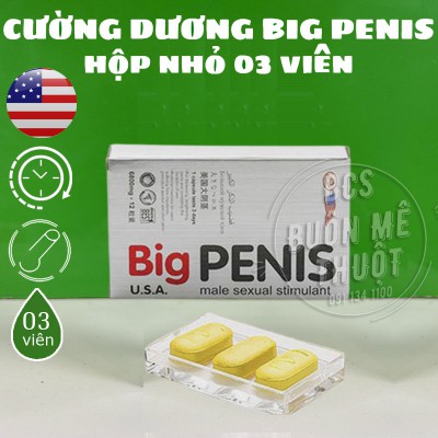 Cường dương Bigpenis của Mỹ hộp 03 viên tại BMT Đắk Lắk