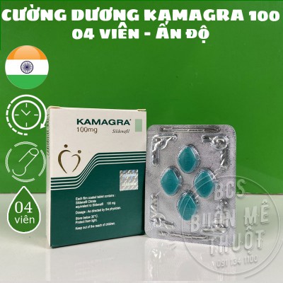 Cường dương Ấn Độ Kamagra 100mg hộp 4 viên - Bao cao su Buôn Ma Thuột