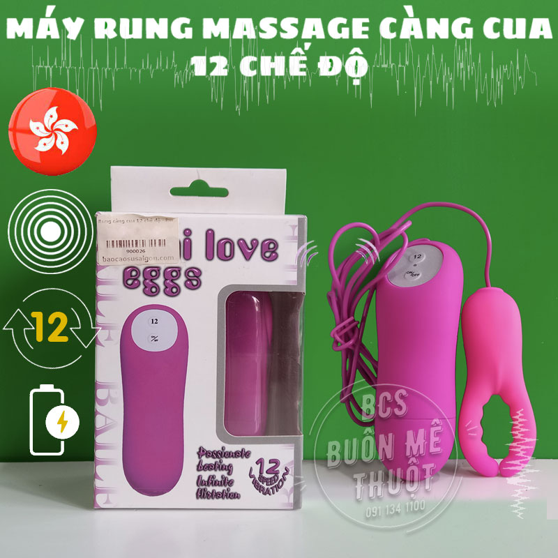 Máy rung massage càng cua 12 chế độ Mini Love Egg tại Bao cao su Buôn Ma Thuột - Đắk Lắk