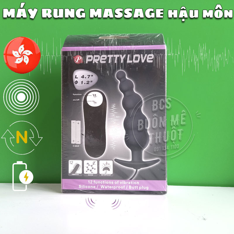 Máy rung massage hậu môn Pretty Love 12 chế độ tại Buôn Ma Thuột (BMT) - Đắk Lắk