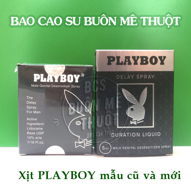 Playboy 5ml - Chai xịt kéo dài thời gian quan hệ Playboy 5ml (nước vàng)