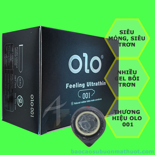 Bao cao su OLO siêu mỏng 0.01 - 10 cái